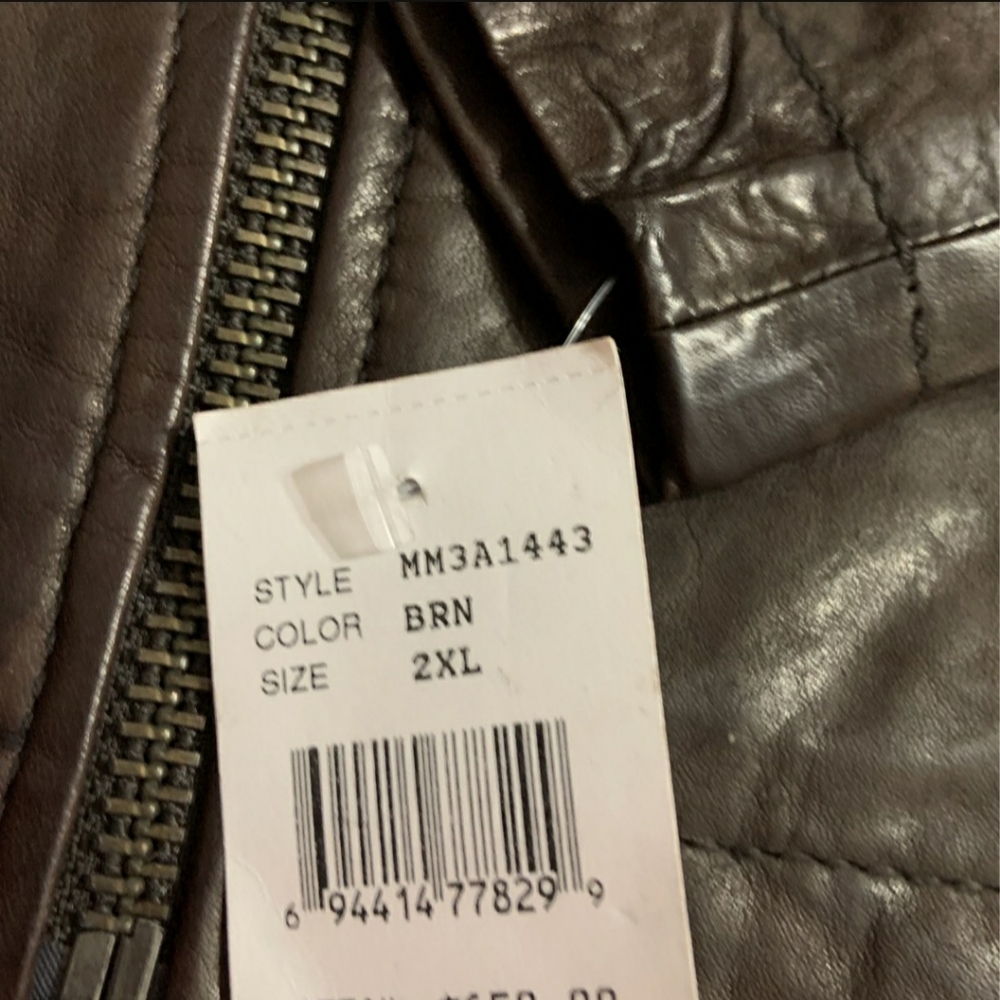 Andrew Marc Men Leather Jacket - Picture 3 of 16